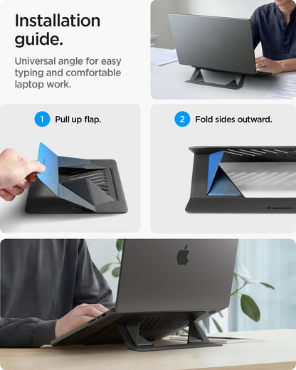 Slim Fold Portable Laptop Stand Keyboard Riser Foldable Portable