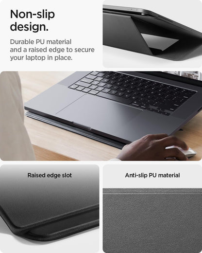 Slim Fold Portable Laptop Stand Keyboard Riser Foldable Portable