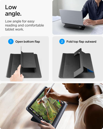 Slim Fold Portable Laptop Stand Keyboard Riser Foldable Portable