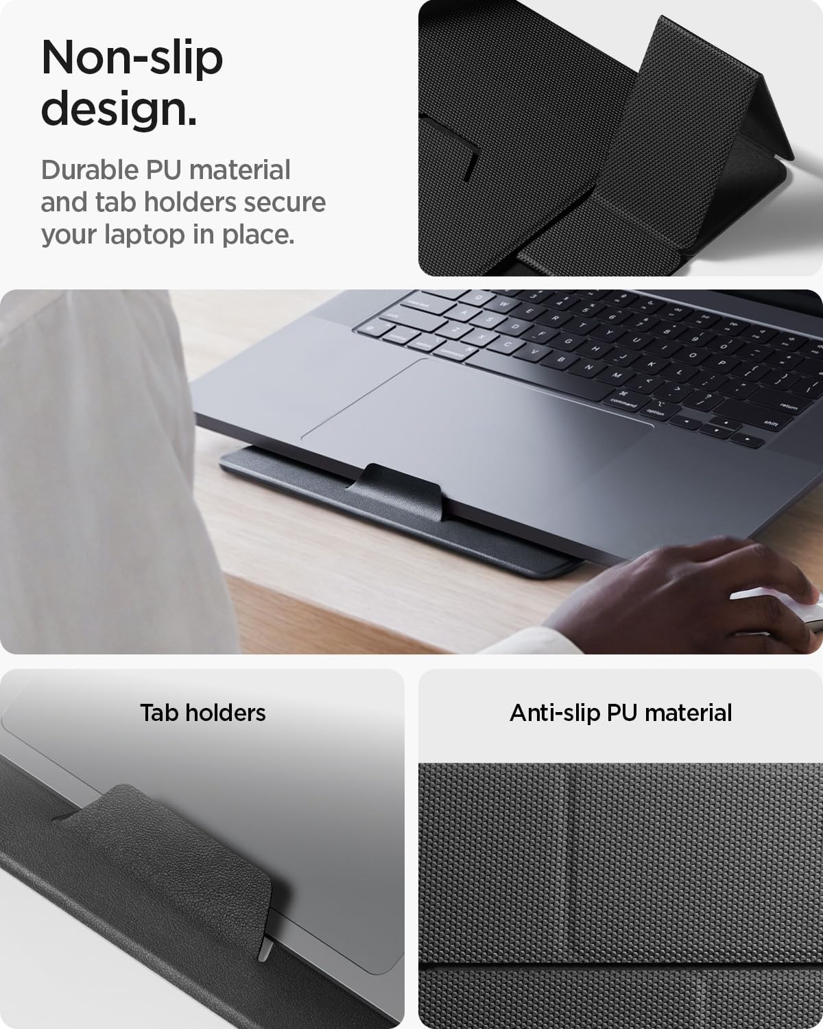 Slim Fold Portable Laptop Stand Keyboard Riser Foldable Portable