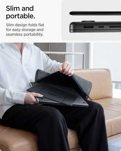 Slim Fold Portable Laptop Stand Keyboard Riser Foldable Portable