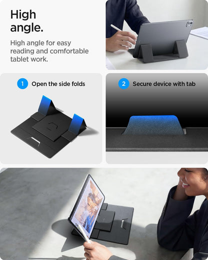 Slim Fold Portable Laptop Stand Keyboard Riser Foldable Portable