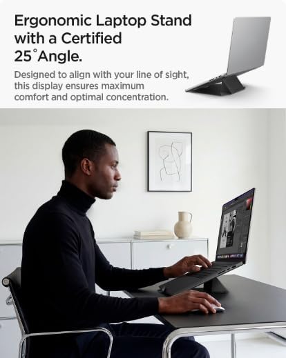Slim Fold Portable Laptop Stand Keyboard Riser Foldable Portable
