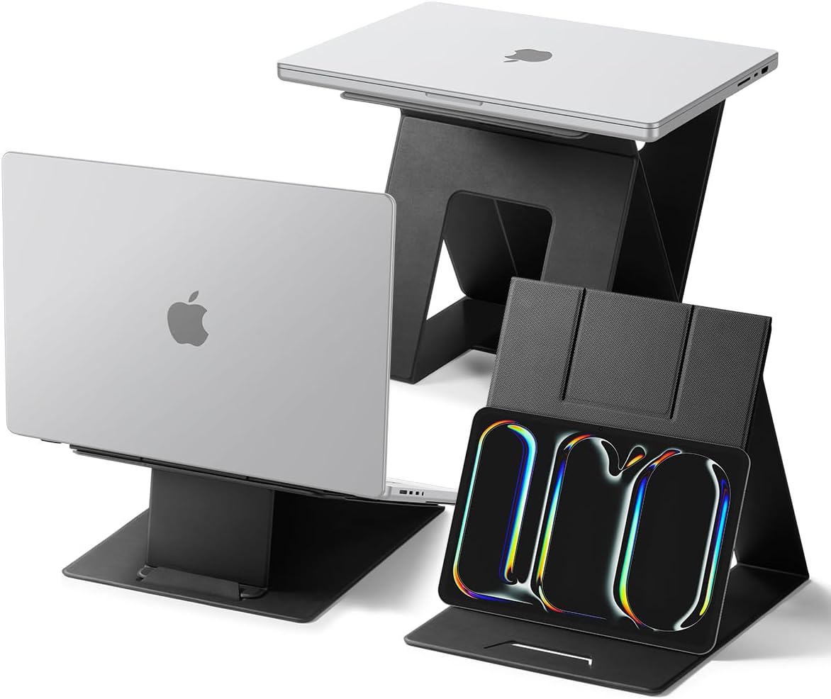 Slim Fold Portable Laptop Stand Keyboard Riser Foldable Portable