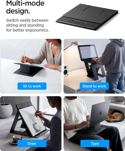 Slim Fold Portable Laptop Stand Keyboard Riser Foldable Portable
