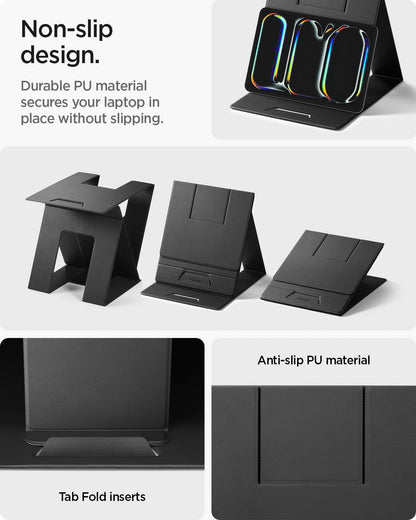 Slim Fold Portable Laptop Stand Keyboard Riser Foldable Portable
