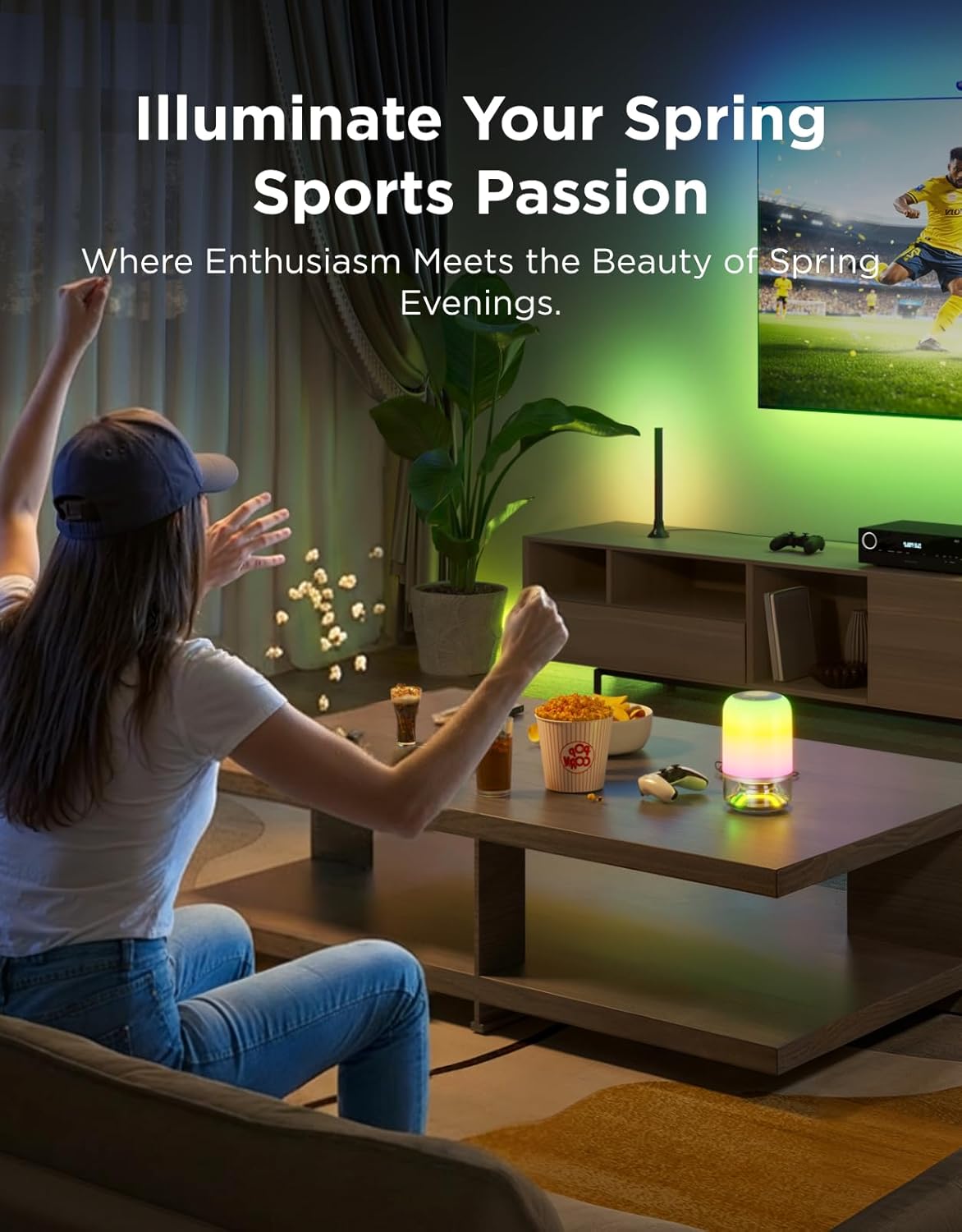Table Lamp 2 Pro x Sound by JBL, Cordless Table Lamp with Speaker