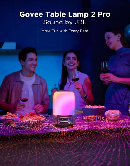 Table Lamp 2 Pro x Sound by JBL, Cordless Table Lamp with Speaker