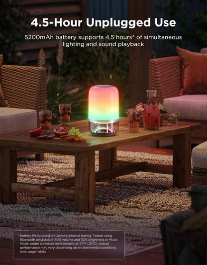 Table Lamp 2 Pro x Sound by JBL, Cordless Table Lamp with Speaker