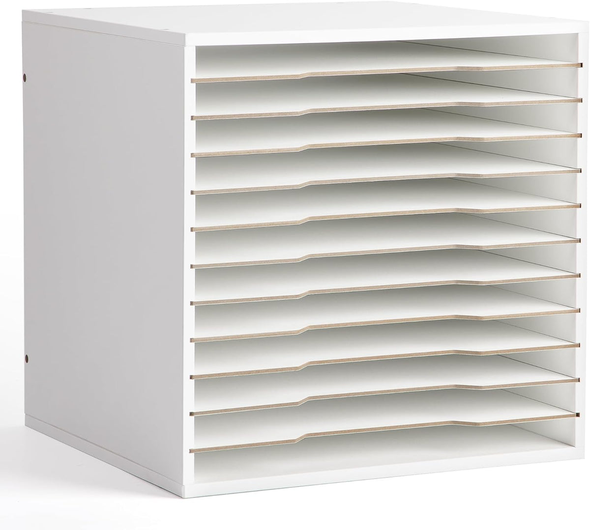 12 Slot 8.5" x 11" Paper Organizer Storage Paper Storage Shelf