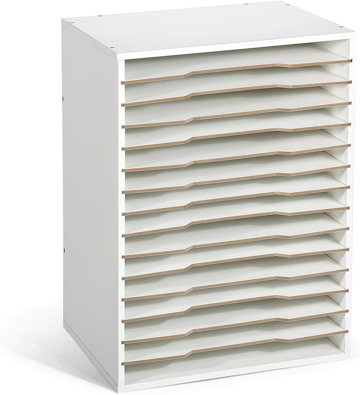 12 Slot 8.5" x 11" Paper Organizer Storage Paper Storage Shelf