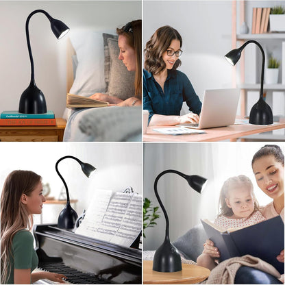 EJIAXIN Desk Lamp for Home Office, LED Reading Light, Black