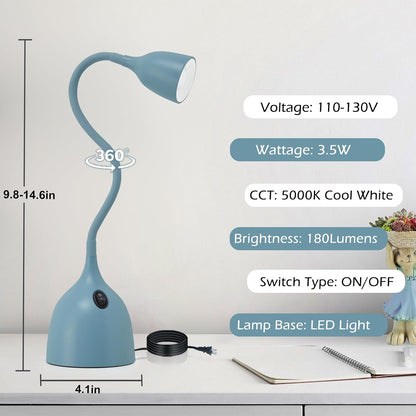 EJIAXIN Desk Lamp for Home Office, LED Reading Light, Black
