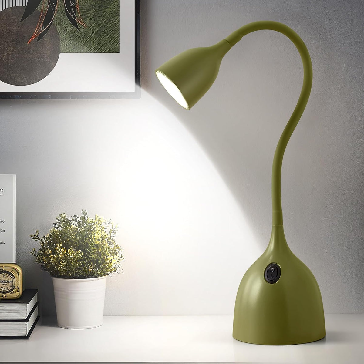 EJIAXIN Desk Lamp for Home Office, LED Reading Light, Black