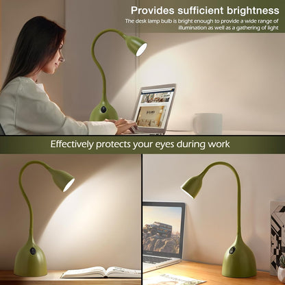 EJIAXIN Desk Lamp for Home Office, LED Reading Light, Black
