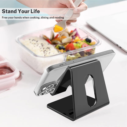 Acrylic Cell Phone Stand, Portable Clear Phone Stand for Desk, Compatible with Phone16 15 14 13 Pro Max Mini 12 11 Plus SE, Switch, Android Smartphone, Pad, Tablet, Desk Accessories