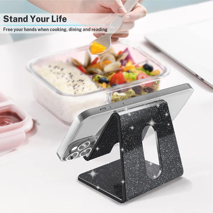 Acrylic Cell Phone Stand, Portable Clear Phone Stand for Desk, Compatible with Phone16 15 14 13 Pro Max Mini 12 11 Plus SE, Switch, Android Smartphone, Pad, Tablet, Desk Accessories