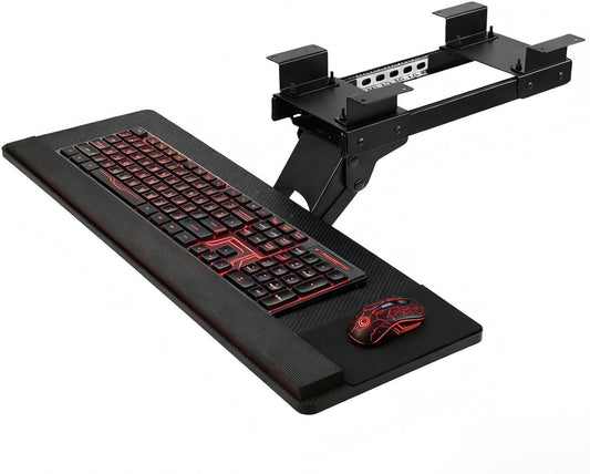 Ergonomic Keyboard Tray Under Desk, Large Size Keypad Tray Holder