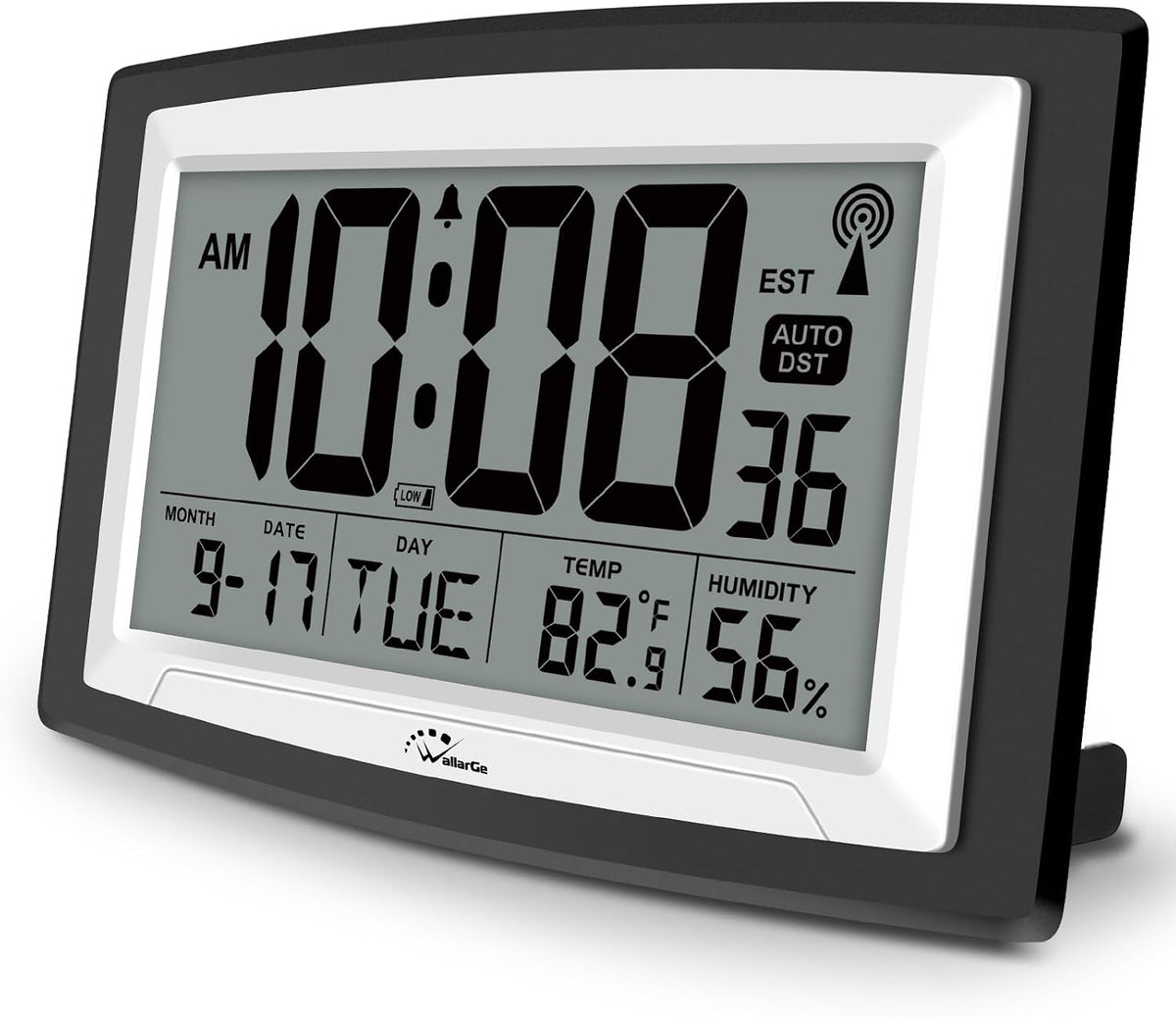 Self-Setting Atomic Digital Wall Clock with Auto DST