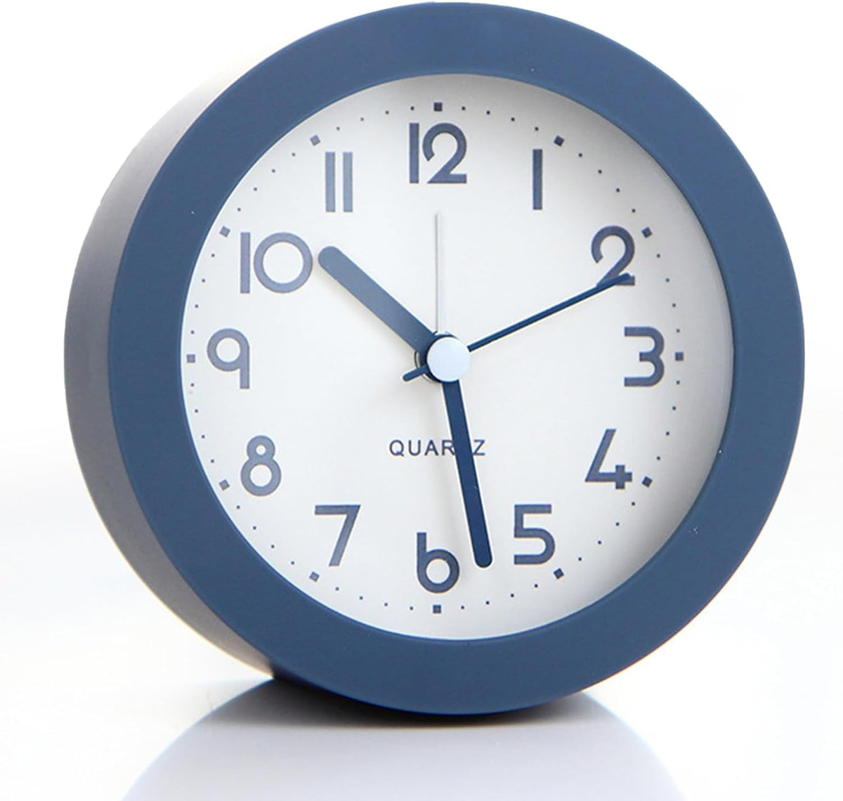 Alarm Clock with Backlight, 4 Inches White Desk Clock (White)