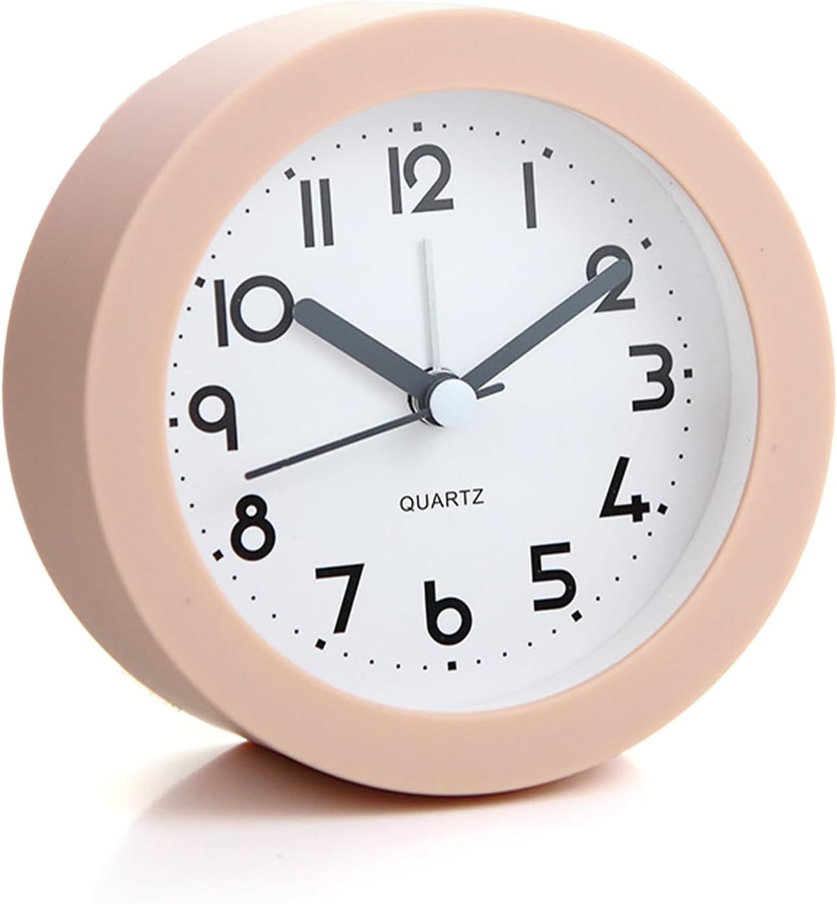 Alarm Clock with Backlight, 4 Inches White Desk Clock (White)