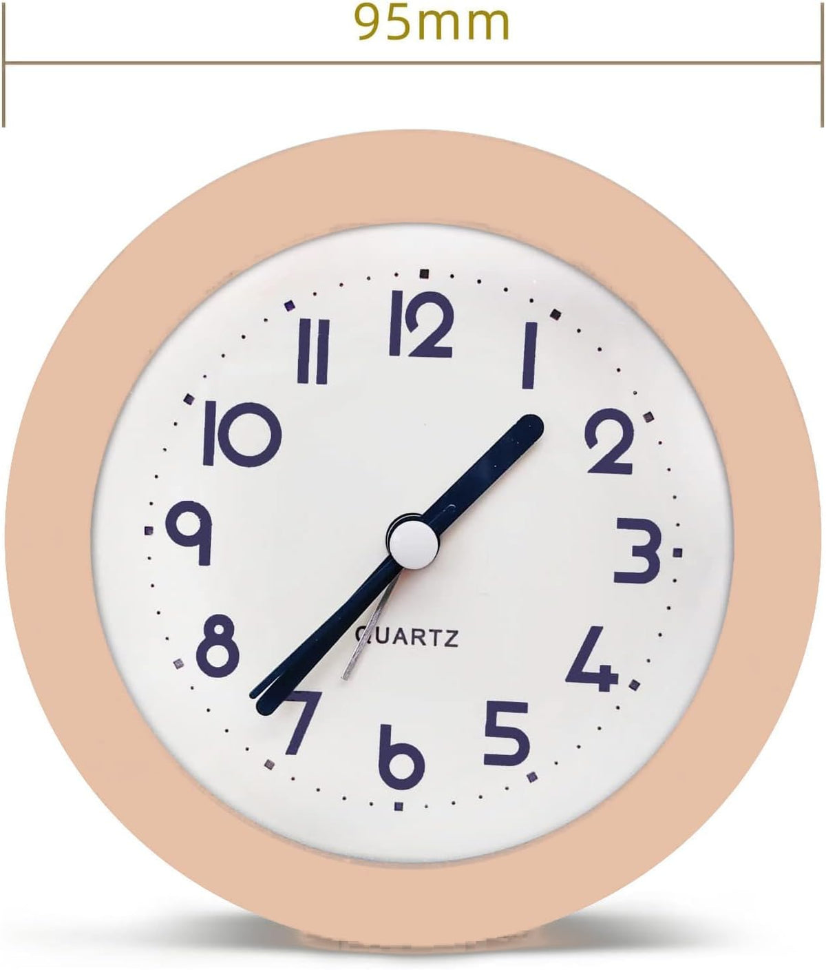Alarm Clock with Backlight, 4 Inches White Desk Clock (White)