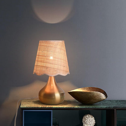Green Small Touch Control Table Lamp for Bedroom,Green Bedside Lamps for Nightstand,Cute Mini Small Table Lamps for Small Spaces with Scalloped Shade for Kitchen Counter,Bookshelf,Living Room