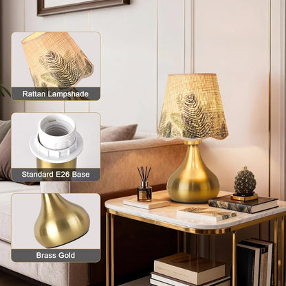 Green Small Touch Control Table Lamp for Bedroom,Green Bedside Lamps for Nightstand,Cute Mini Small Table Lamps for Small Spaces with Scalloped Shade for Kitchen Counter,Bookshelf,Living Room