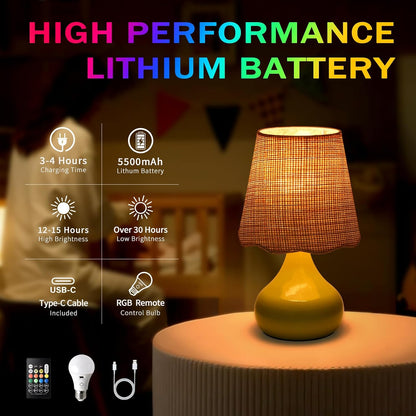Green Small Touch Control Table Lamp for Bedroom,Green Bedside Lamps for Nightstand,Cute Mini Small Table Lamps for Small Spaces with Scalloped Shade for Kitchen Counter,Bookshelf,Living Room