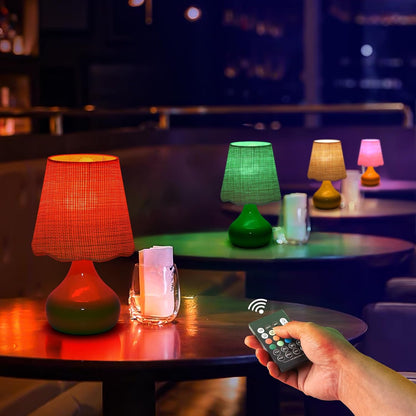 Green Small Touch Control Table Lamp for Bedroom,Green Bedside Lamps for Nightstand,Cute Mini Small Table Lamps for Small Spaces with Scalloped Shade for Kitchen Counter,Bookshelf,Living Room