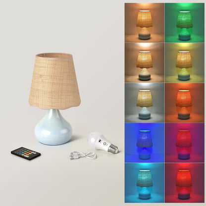 Green Small Touch Control Table Lamp for Bedroom,Green Bedside Lamps for Nightstand,Cute Mini Small Table Lamps for Small Spaces with Scalloped Shade for Kitchen Counter,Bookshelf,Living Room