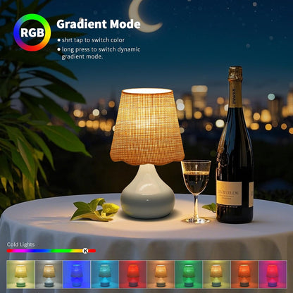 Green Small Touch Control Table Lamp for Bedroom,Green Bedside Lamps for Nightstand,Cute Mini Small Table Lamps for Small Spaces with Scalloped Shade for Kitchen Counter,Bookshelf,Living Room