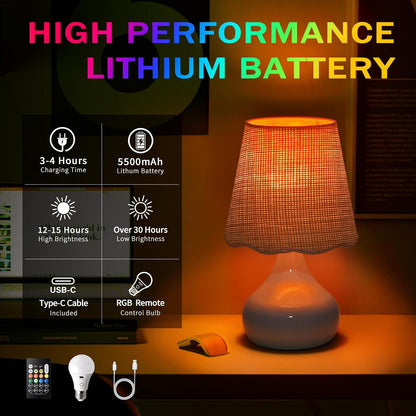 Green Small Touch Control Table Lamp for Bedroom,Green Bedside Lamps for Nightstand,Cute Mini Small Table Lamps for Small Spaces with Scalloped Shade for Kitchen Counter,Bookshelf,Living Room