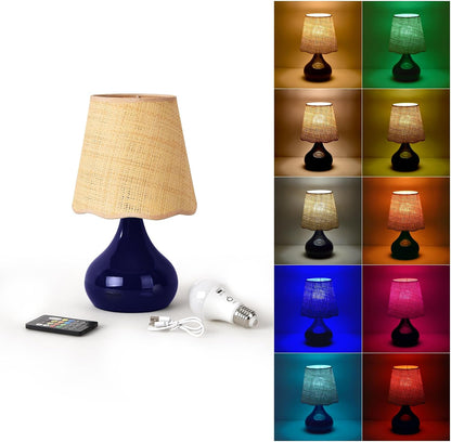 Green Small Touch Control Table Lamp for Bedroom,Green Bedside Lamps for Nightstand,Cute Mini Small Table Lamps for Small Spaces with Scalloped Shade for Kitchen Counter,Bookshelf,Living Room