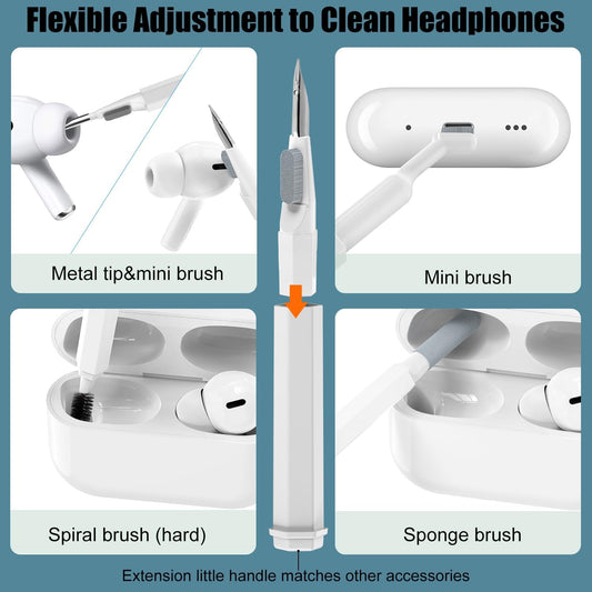 20 in 1 Multifunctional Cleaner Kit for Electronic Devices (White)