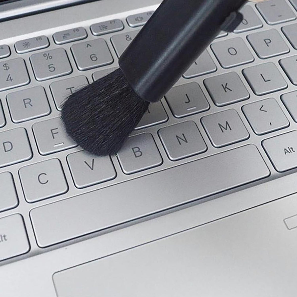 2PCS 4.92 Inch Soft Bristle Cleaning Brush Plastic Handle Home and Office Dusting Tool Compatible with Keyboard/Camera Lenses/Electronic Device