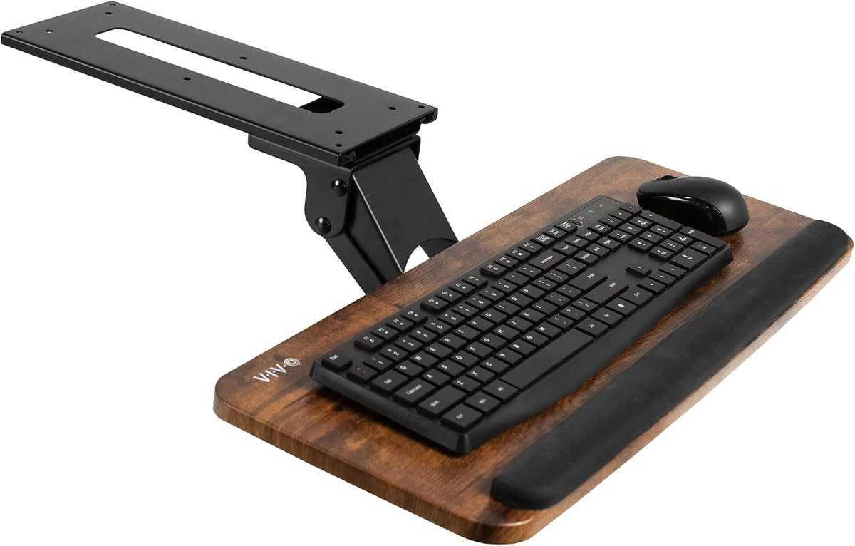 Black Under Desk 25 x 10 in Keyboard Tray, MOUNT-KB03B
