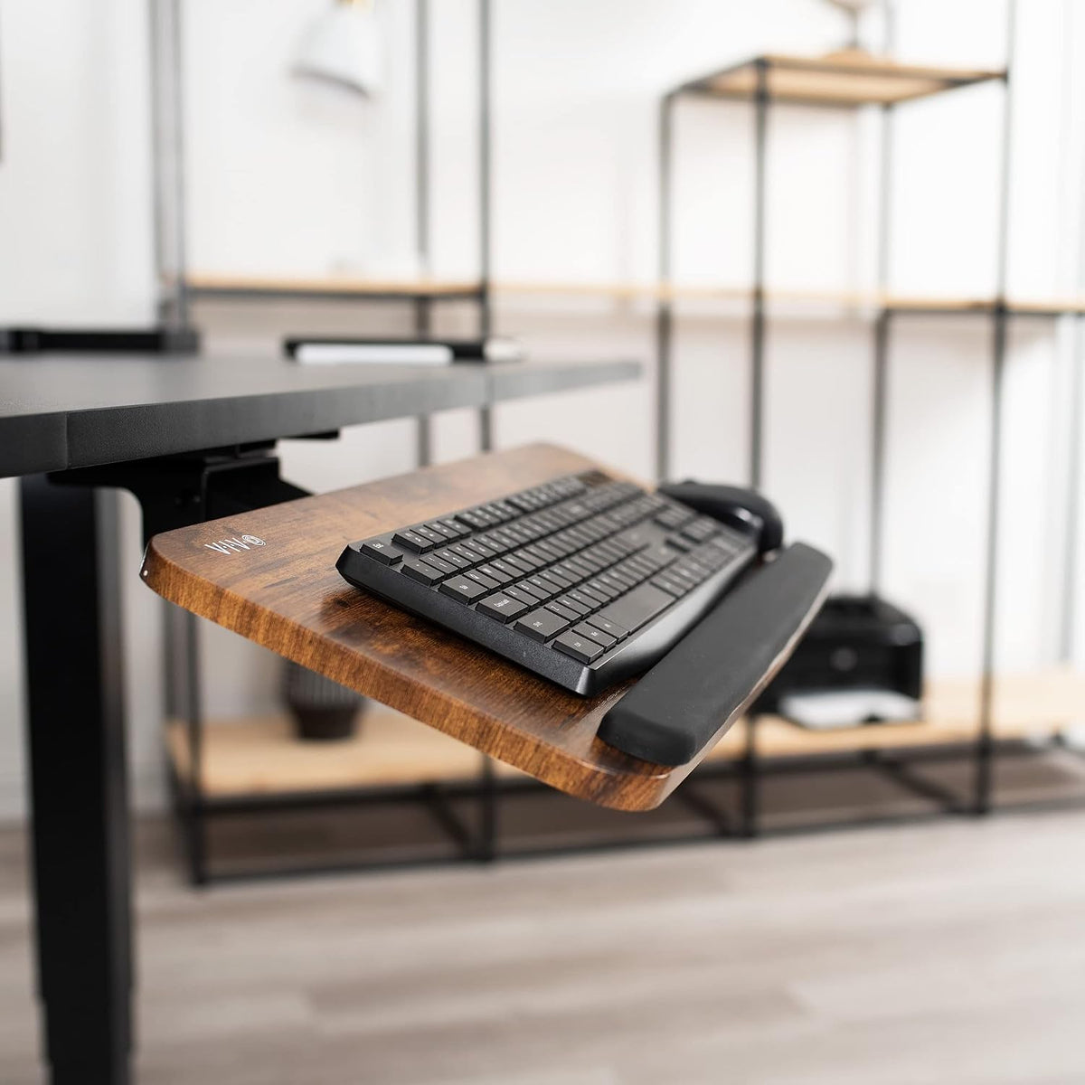 Black Under Desk 25 x 10 in Keyboard Tray, MOUNT-KB03B