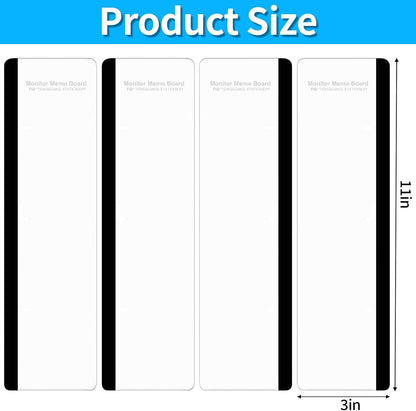 Monitor Memo Board, 4PCS Computer Monitor Side Panel Memo Board