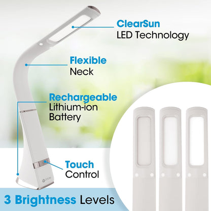 Recharge LED Travel Lamp, Rechargeable, Black