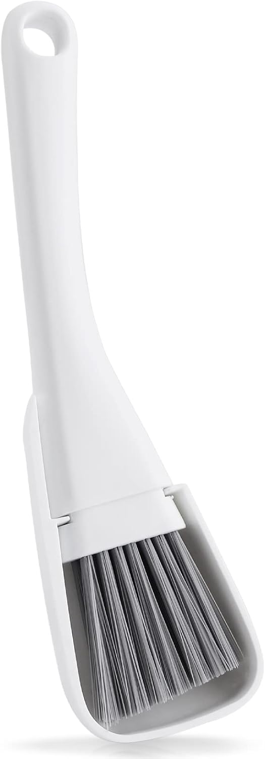 Mini Dustpan and Brush Set, Mini Cleaning Tool Small Broom and Dustpan Mini Dust Pans with Brush Nesting Tiny Cleaning Broom Small Bristles Brush for Desktop Computer Keyboard Car Window