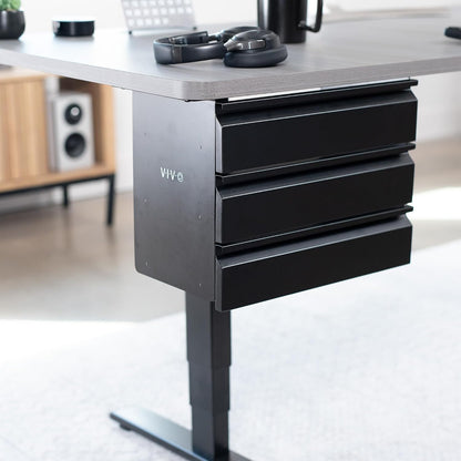 Black 16 in Slide Out Dual Tier Desk Drawer, DESK-DR02