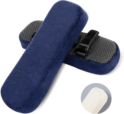 2 Pack Office Chair Armrest Pads Covers with Memory Foam(Black)