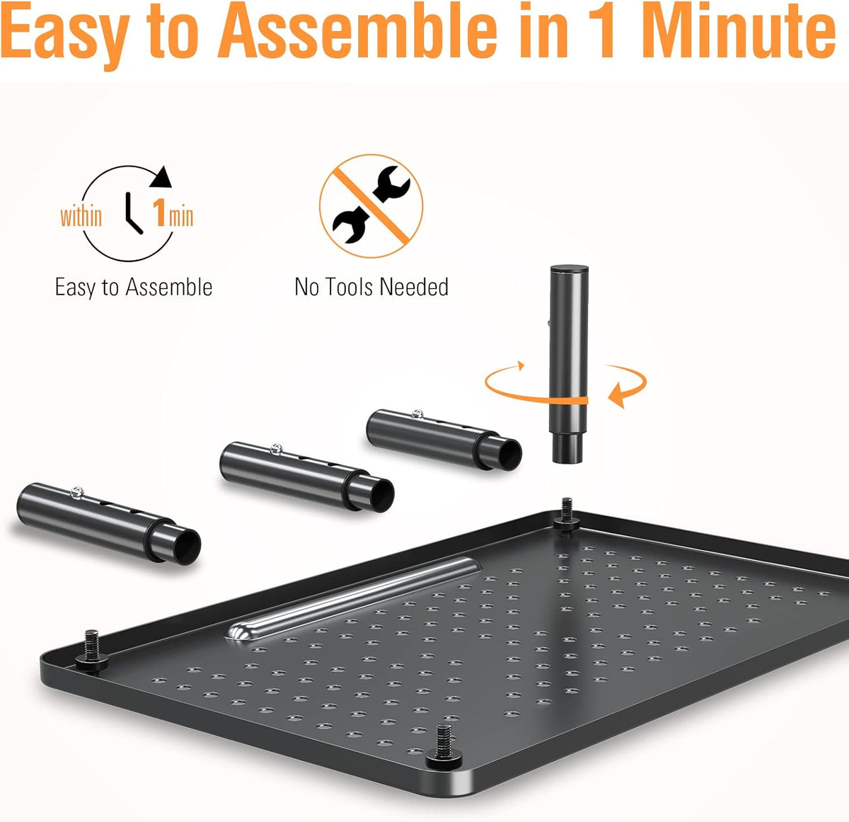 2 Pack Monitor Stand Riser - 3 Height Adjustable Monitor Stand