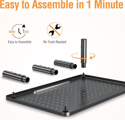 2 Pack Monitor Stand Riser - 3 Height Adjustable Monitor Stand