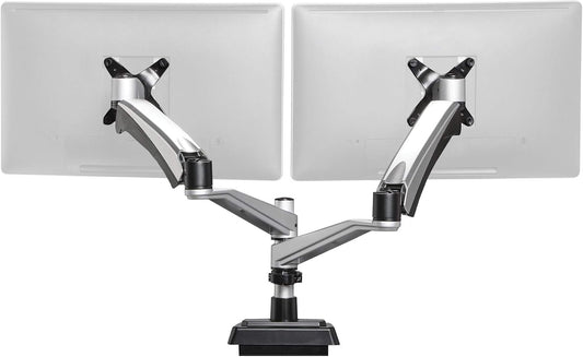 Dual Monitor Arm - VESA Monitor Mount w/ 360 Degree Adjustment - Monitors up to 27 inches, 19.8 lbs - Double Monitor Arms with Full Adjustability - Computer Monitor Stand for Home or Office