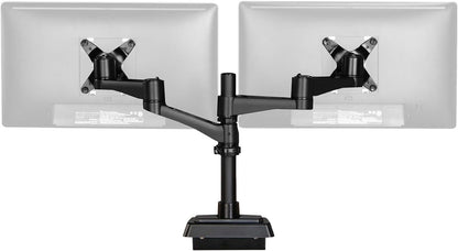 Dual Monitor Arm - VESA Monitor Mount w/ 360 Degree Adjustment - Monitors up to 27 inches, 19.8 lbs - Double Monitor Arms with Full Adjustability - Computer Monitor Stand for Home or Office