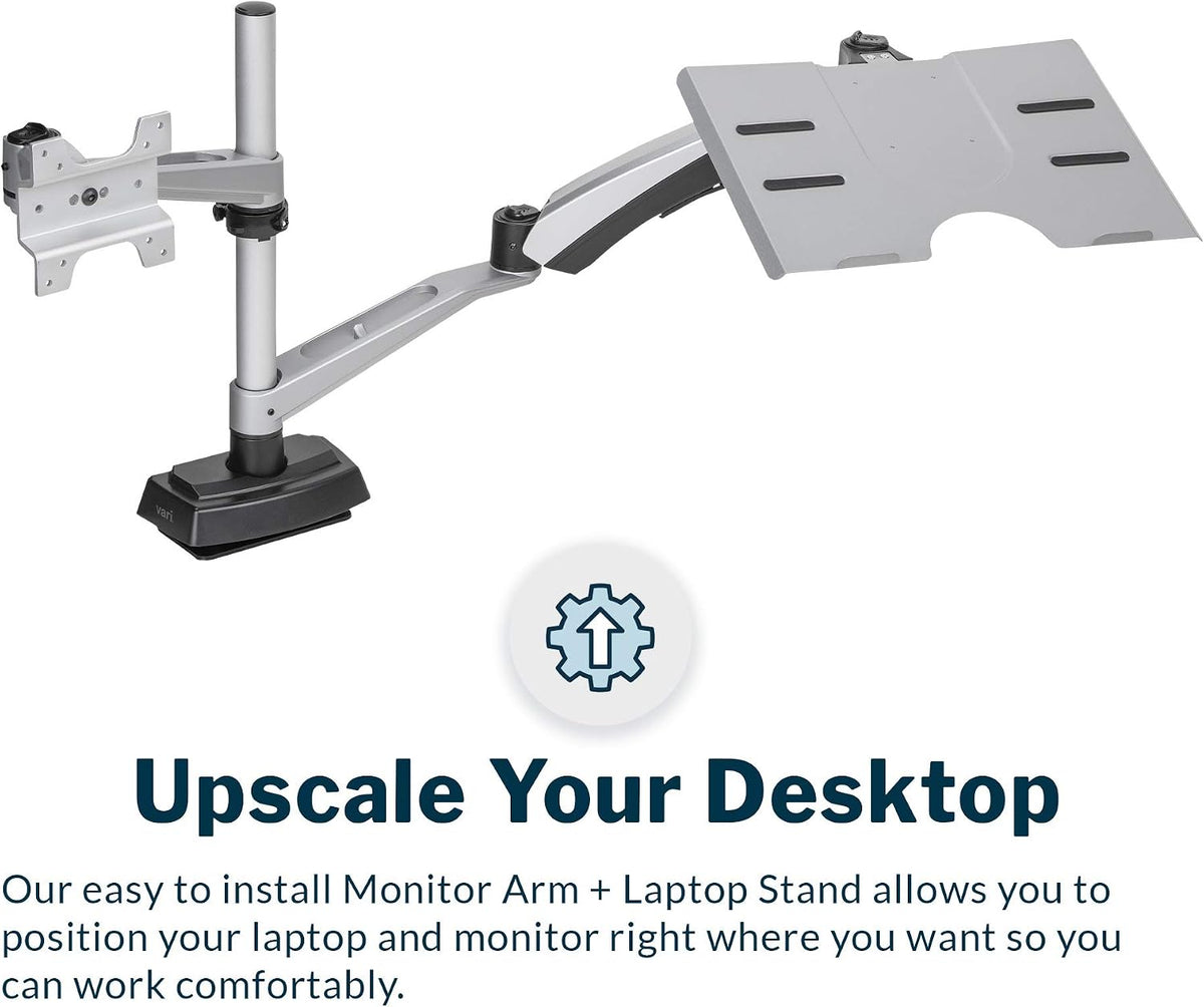 Dual Monitor Arm - VESA Monitor Mount w/ 360 Degree Adjustment - Monitors up to 27 inches, 19.8 lbs - Double Monitor Arms with Full Adjustability - Computer Monitor Stand for Home or Office