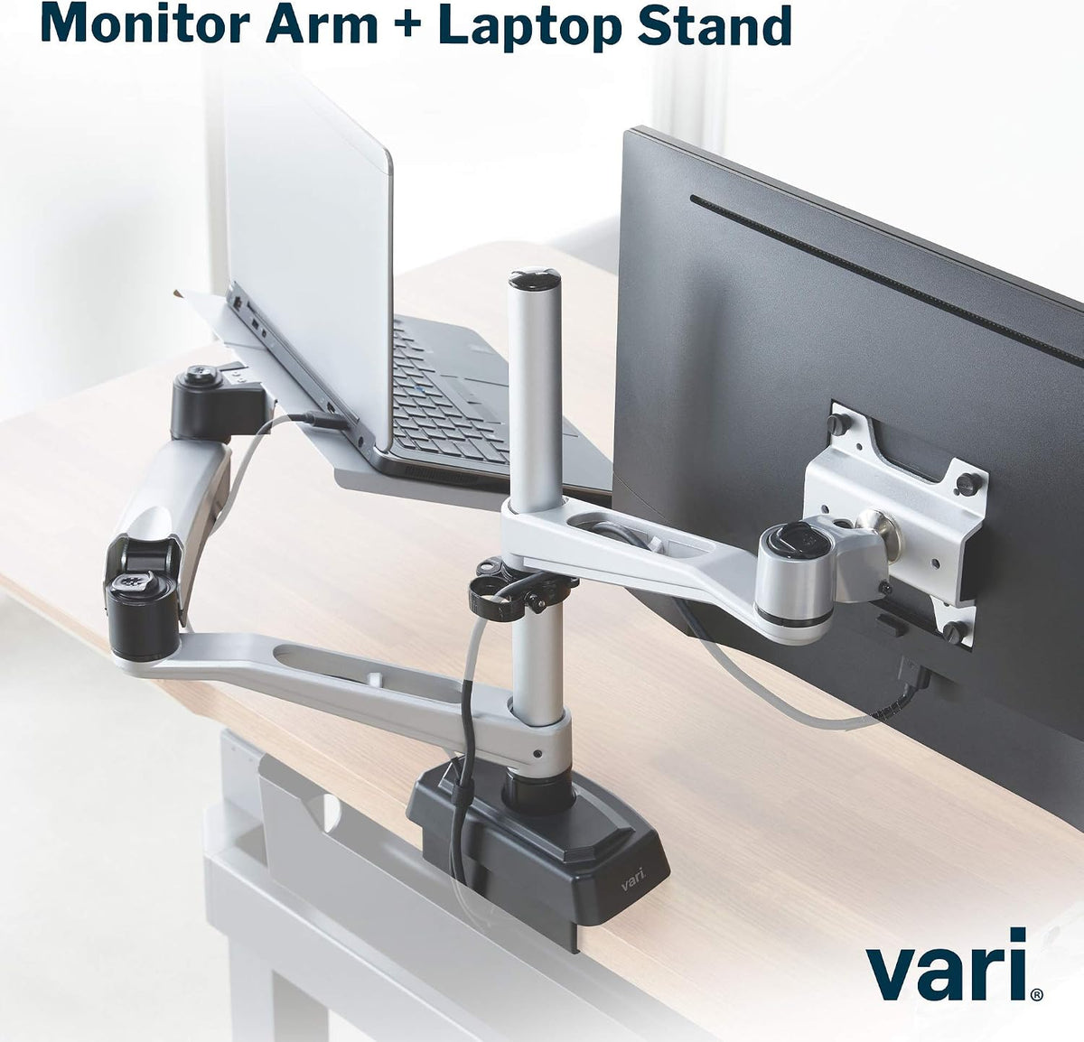 Dual Monitor Arm - VESA Monitor Mount w/ 360 Degree Adjustment - Monitors up to 27 inches, 19.8 lbs - Double Monitor Arms with Full Adjustability - Computer Monitor Stand for Home or Office