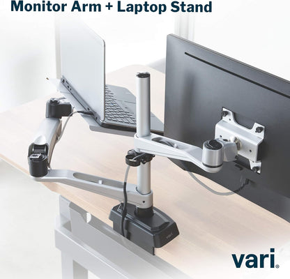 Dual Monitor Arm - VESA Monitor Mount w/ 360 Degree Adjustment - Monitors up to 27 inches, 19.8 lbs - Double Monitor Arms with Full Adjustability - Computer Monitor Stand for Home or Office